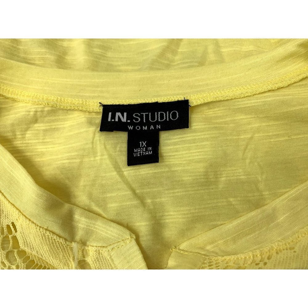 I.N. Studio Women's Yellow Top - Picture 3 of 6